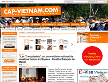 Tablet Screenshot of cap-vietnam.com